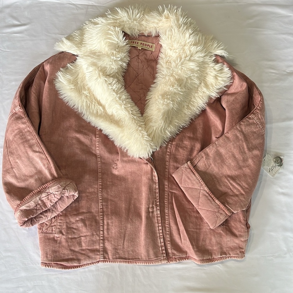 Free People Lolo Jacket in Mauve Size XL NWT - Picture 5 of 13